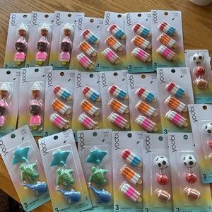NEW Yoobi Erasers Set - PICK 4 for $7🌺